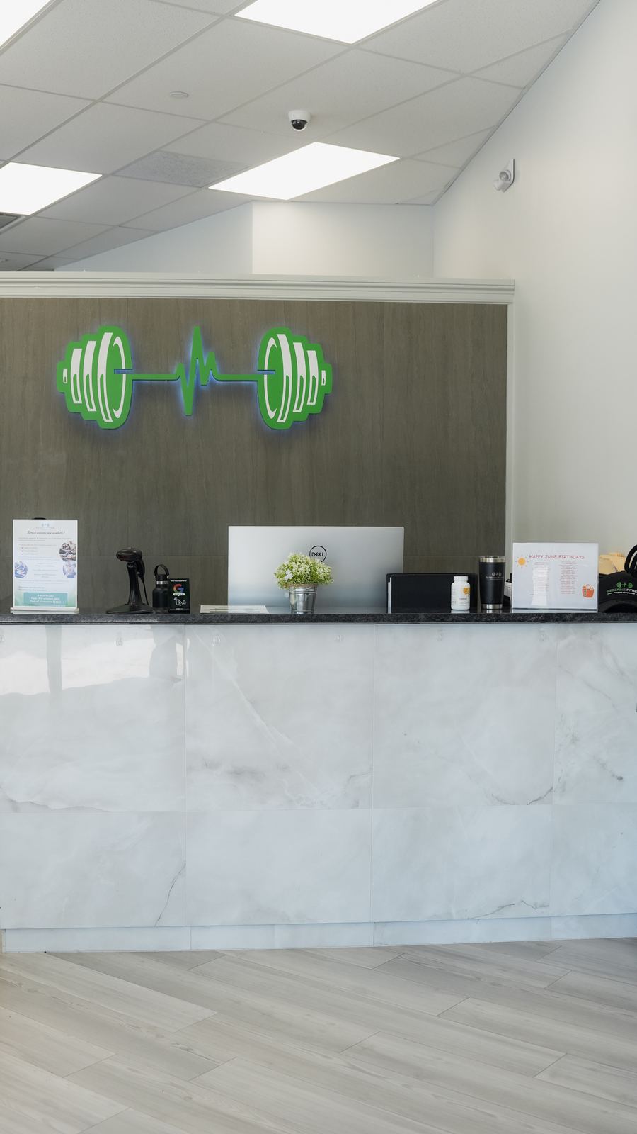 Redefine Fitness front desk, medical fitness studio in Mount Sinai, NY