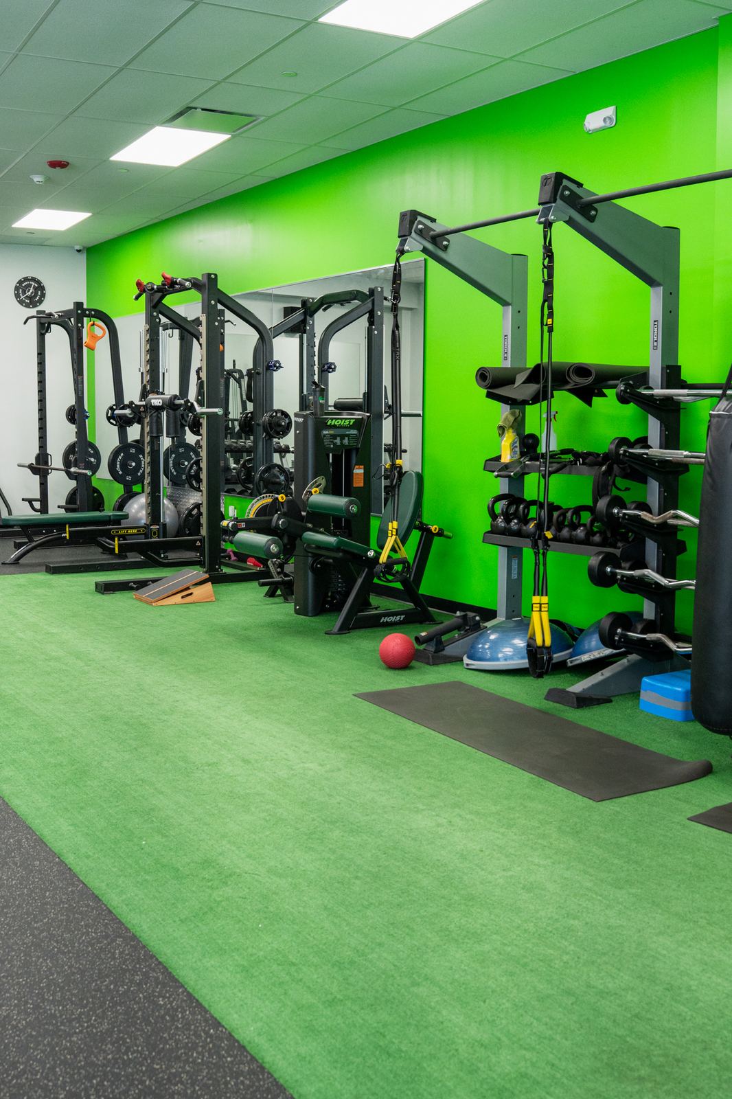 Turf strength training area at Redefine Fitness in Mount Sinai, NY